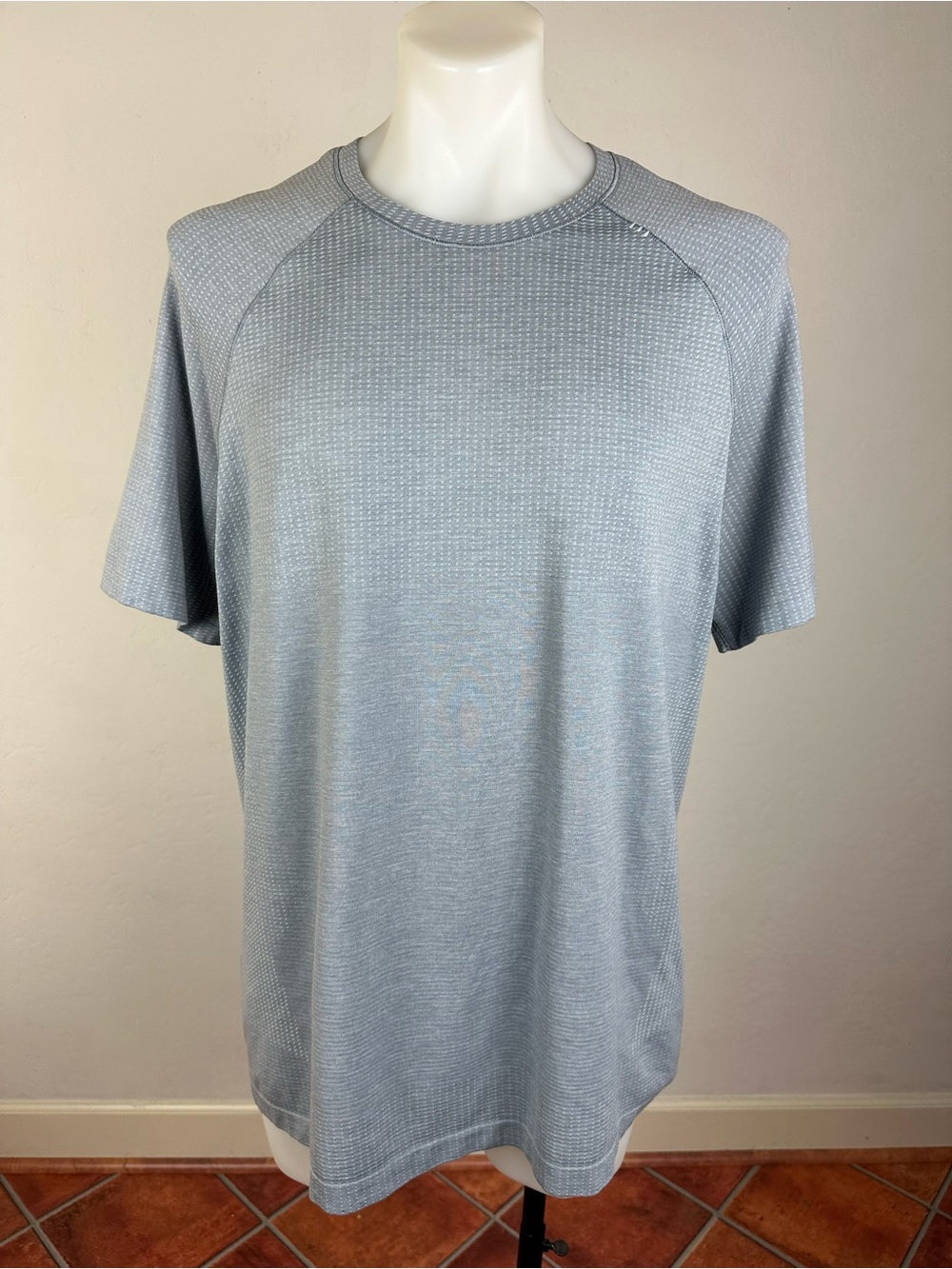 lululemon athletica Men's “Start Where You Are” Light Blue Performance Tee